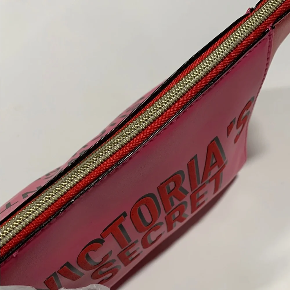 Victoria's Secret Pink and Orange Cosmetic Bag - Makeup Bag 6063-PK/OR‎